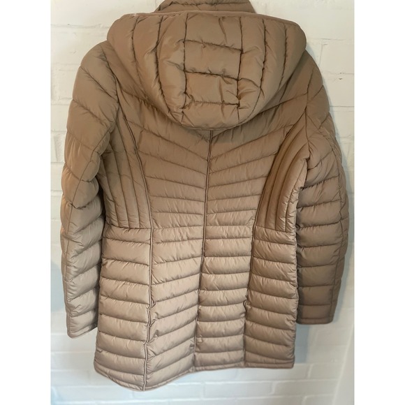 Michael Kors Women's Light Brown Quilted Packable Puffer Coat - Picture 3 of 8